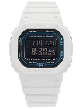 MĘSKI ZEGAREK CASIO DW-B5600SF-7ER BIAŁY BLUETOOTH 200M Z PUDEŁKIEM