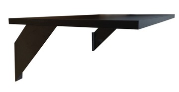 PÓŁKA CZARNA LOFT 90x30 cm Ścienna Wisząca Wsporniki Komplet GTV