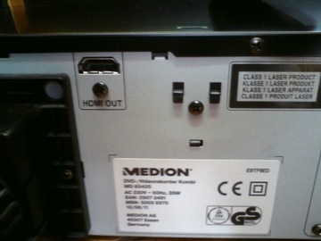 MEDION MD 83425 FUNAI комбо 2-в-1 DVD-рекордер VHS видео HDMI PL