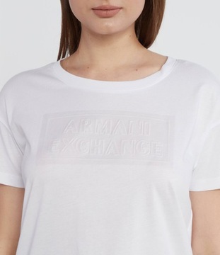 T-shirt damski okrągły dekolt Armani Exchange rozmiar L