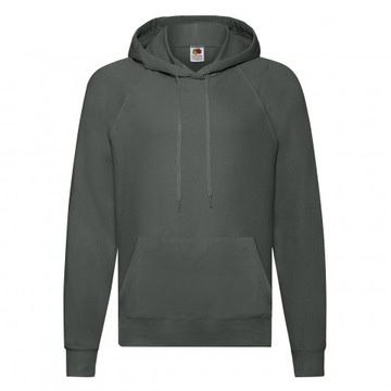Bluza męska z kapturem FRUIT of LOOM Grafitowe XXL