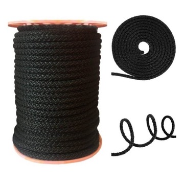 Sznur Lina 10mm Polipropylen Czarna 50mb
