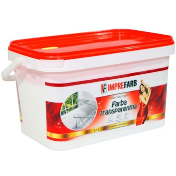 LAKIER LAMPERYJNY do ścian lamperia farba transparentna IMPREFARB 2,5L