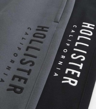 Hollister spodnie dresowe męskie Jogger Skinny 2-pack szare/czarne rozmiarM