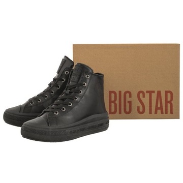 Buty Trampki za Kostkę Big Star Czarne MM274023