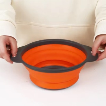 ДУРШУХЛАД СКЛАДНОЙ СИТНО КУХОННЫЙ ДРУГЛАД ОРАНЖЕВЫЙ 19см TPR + PP