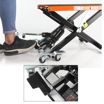 СЕРВИСНЫЙ ПОДЪЕМНИК ДЛЯ МОТОЦИКЛОВ ГИДРАВЛИЧЕСКАЯ СТОЙКА ATV QUADS CROSS 500 КГ