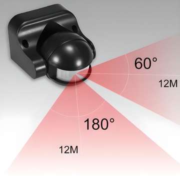 НАСТЕННЫЙ ДАТЧИК ДВИЖЕНИЯ СУМЕРКИ PIR НАРУЖНЫЙ СВЕТОДИОДНЫЙ ПОВЕРХНОСТНЫЙ ДЕТЕКТОР ДАТЧИК