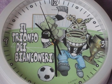 ЮВЕНТУС – ЧАСЫ ДЛЯ ПОЛКИ ИЛИ НАСТЕНЫ – ИЗ ИТАЛИИ