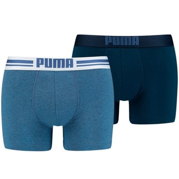 Bokserki męskie Puma Placed Logo Boxer 2P denim -