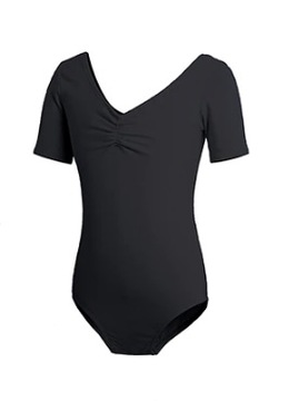 Body Gimnastyczne Rozpinane Balet Taniec Czarne 164/170