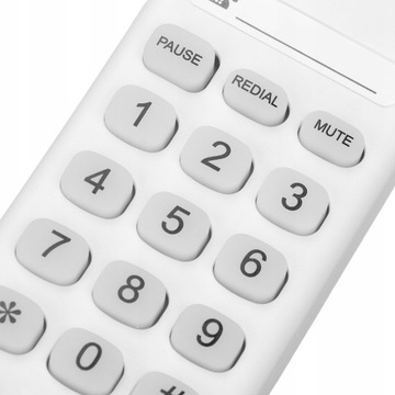 TELEFON PRZEWODOWY STACJONARNY WISZĄCY BIAŁY
