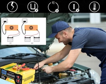 АВТОМАТИЧЕСКИЙ ВЫПРЯМИТЕЛЬ С ФУНКЦИЕЙ РЕМОНТА 12В 24В МИКРОПРОЦЕССОР