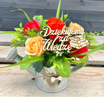 Мыльный букет роз в лейке Подарок учителю-учителю