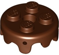 LEGO 1szt Klocek Lukier polewa na ciasto Reddish brown Brązowy 65700 Nowy
