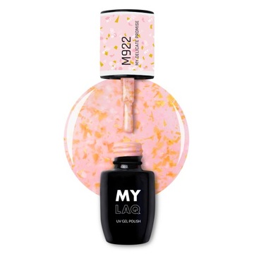 MYLAQ Różowo-złoty Lakier Hybrydowy My Delicate Promise 5 ml