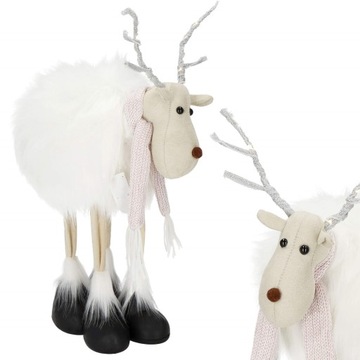 ŚWIECĄCY RENIFER 48cm FIGURKA NA ŚWIĘTA OZDOBA