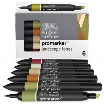 PROMARKER ZESTAW 6 LANDSCAPE Winsor&Newton