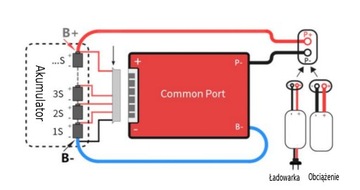 Модуль BMS 16S 50A LiFePO4, балансир, PCM, PCB Therm.