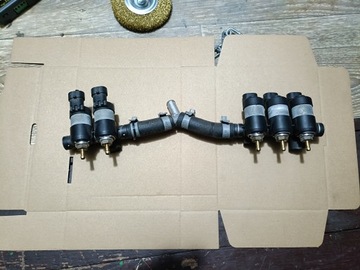 Listwa wtryskowa Tech Dragon czarna 5 cylindrów