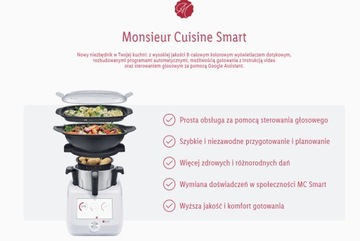 НОВЕЙШИЙ РОБОТ MONSIEUR CUISINE SMART 8 1200 Вт LIDLOMIX WIFI 2023 DYSTR PL