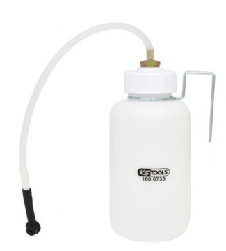 KS Tools 160.0735 Butelka zbiorcza na plyn hamulcowy, 1l
