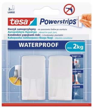 TESA Haczyk samoprzylepny POWERSTRIPS WATERPROOF 59701