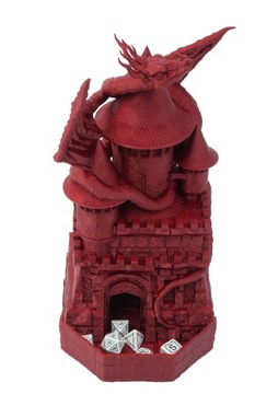 Duży smok na wieży - duża wieża do kości - FatesEnd Game Master Dice Tower