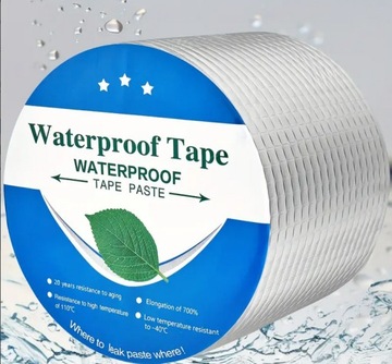 TAŚMA KLEJĄCA NAPRAWCZA SZEROKA 10CM X 5M USZCZELNIAJĄCA WODOODPORNA