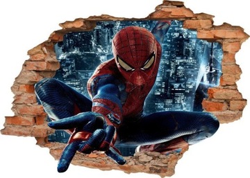 NAKLEJKI NA ŚCIANĘ Dziura w ścianie SPIDERMAN