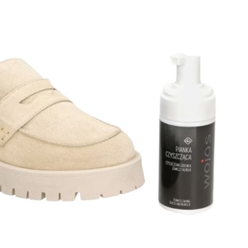 PREPARAT DO CZYSZCZENIA OBUWIA zamsz Pianka czyszcząca do butów Wojas 100ml