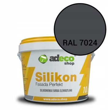 Farba Elewacyjna PERFEKT SILIKON 10L kolor RAL7024