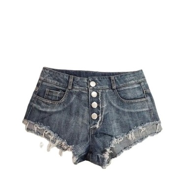 2021 New Sexy Button Denim Shorts Jeans Skinny Sol