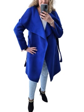 PŁASZCZ PLUS SIZE FLAUSZOWY 44 - 52 KOLORY PL