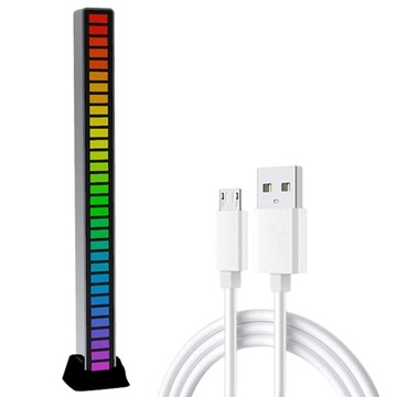 СВЕТОДИОДНАЯ ЛАМПА RGB USB-ЛАМПА МИГАЕТ В РИТМЕ МУЗЫКИ