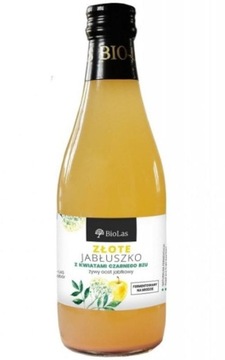 Żywy ocet jabłkowy z kwiatami czarnego bzu 330 ml Bio-Las