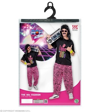 Костюм диско-рэпера Розовый Китч Неоновый костюм 80-х M/L