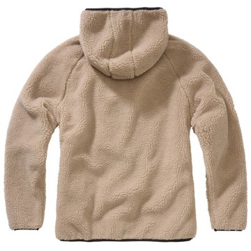 Kurtka damska z kapturem Brandit Teddyfleece Jacket - Brązowa L