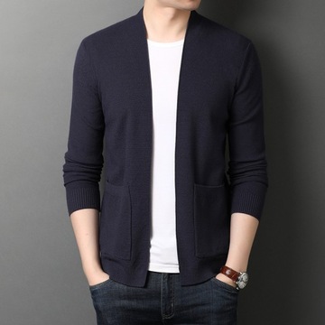 2023 Autumn New 4 Colors Men's Knitted Cardigan Fa