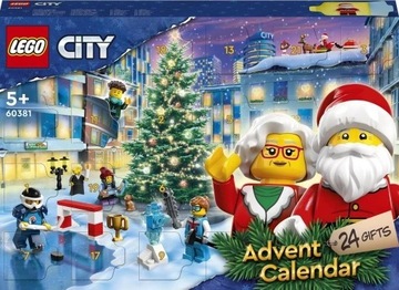 LEGO City Advent Calendar 60381 РАЗВИВАЮЩАЯ ИГРУШКА ДЛЯ ДЕТЕЙ В ПОДАРОК