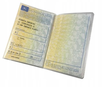 K1X83 OKŁADKA ETUI NA DOWÓD REJESTRACYJNY PRZEZROC