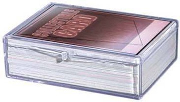 Pudełko na 50 kart karty do Pokemon MtG Magic plastikowe zamykane