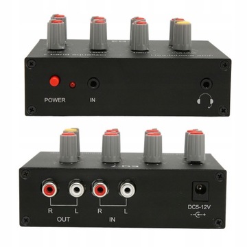 7-PASMOWY KOREKTOR DŹWIĘKU EQ RCA 12dB DC5V-12V