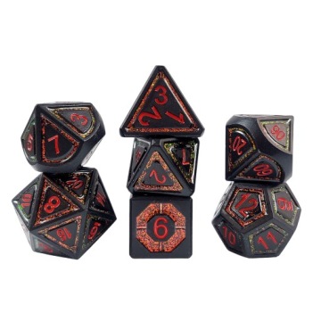 OSTATECZNE ODLICZANIE ZESTAW 7 METALOWYCH KOŚCI RPG