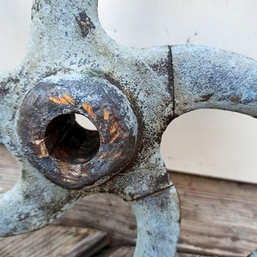 Старая пятиспицевая чугунная шестерня 29,5 см индустриальный лофт ПРЛ своими руками