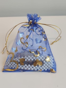 СИНИЕ СУМКИ ИЗ ОРГАНЗЫ 9x12 100 шт.