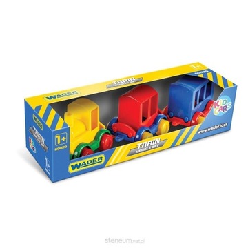 WADER Kid Cars pociąg - lokomotywa z wagonami 12m+