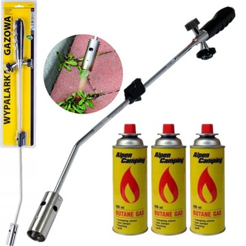 ТЕПЛОВАЯ ГОРЕЛКА ТЕПЛОВАЯ ГОРЕЛКА ГРИЛЬ ДЛЯ ГАЗОВЫХ КАРТРИДЖЕЙ + 3 КАРТРИДЖА