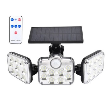 LAMPA SOLARNA Z CZUJNIKIEM RUCHU PILOT 138 LED