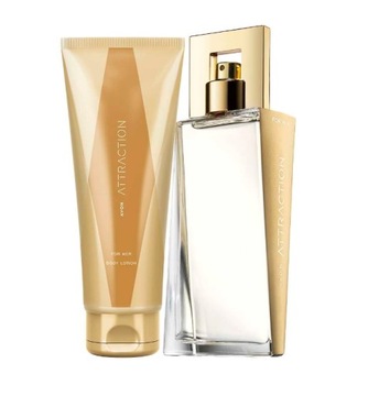 Avon Zestaw Kosmetyków Attraction Perfumowany Balsam 125ml Perfum 50ml